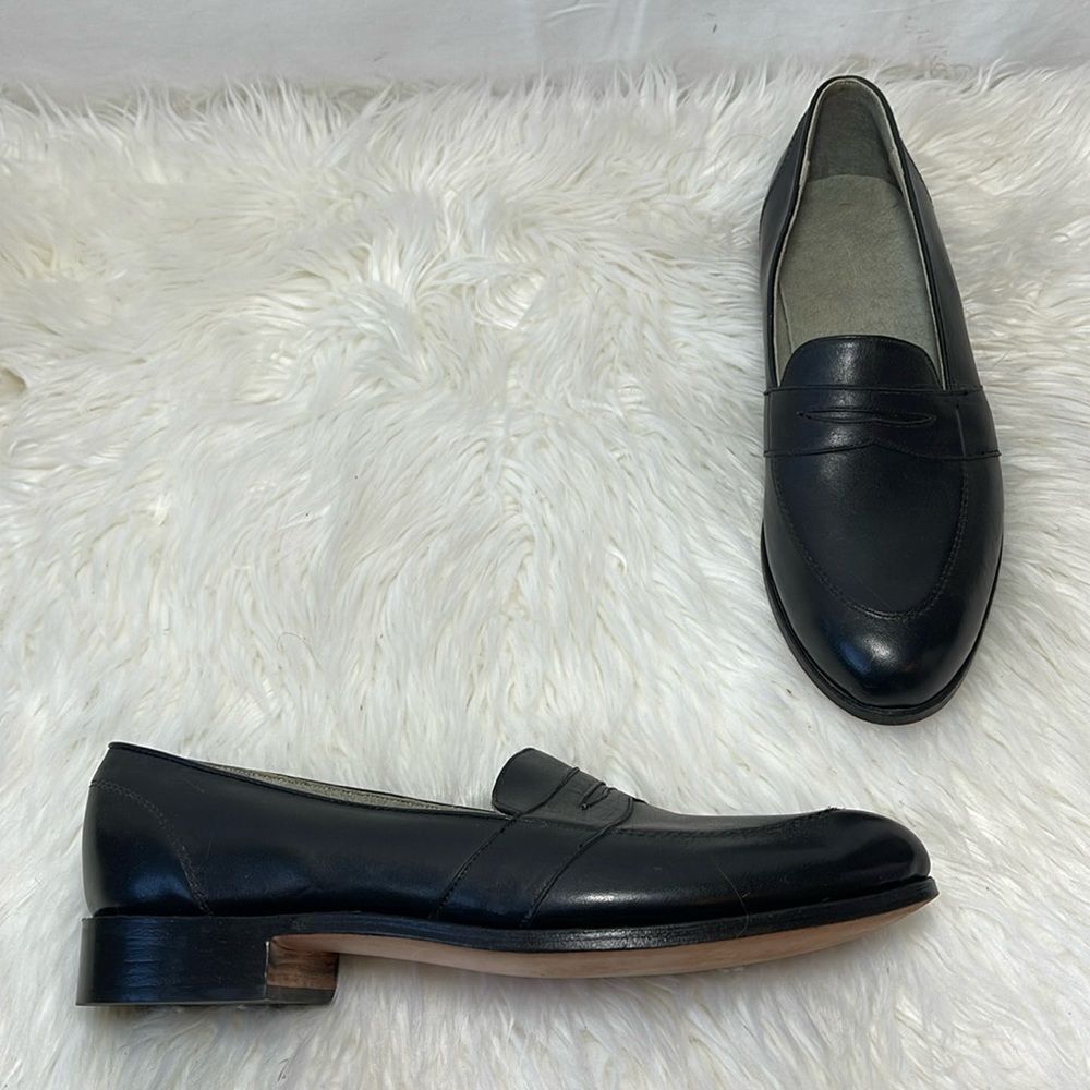 David Espinoza Black Loafers Sz 9